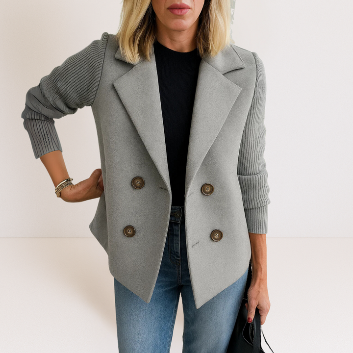 Celeste™ Knit Sleeve Blazer | Effortless Elegance & Everyday Sophistication