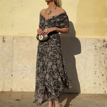 Luna - Elegant Dress With V-Neckline