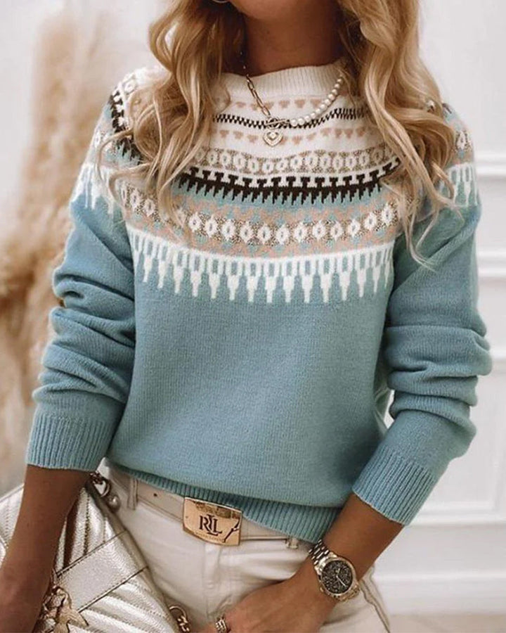 AVERY - Fair Isle Knit Sweater