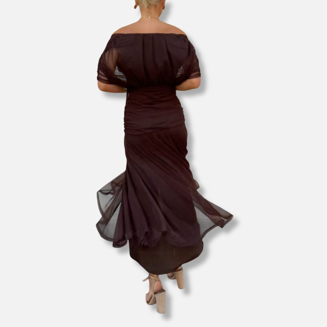 Luna - Elegant Dress With V-Neckline