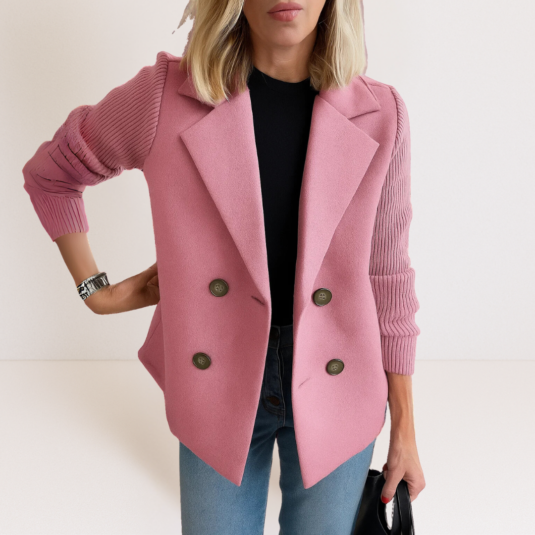 Celeste™ Knit Sleeve Blazer | Effortless Elegance & Everyday Sophistication