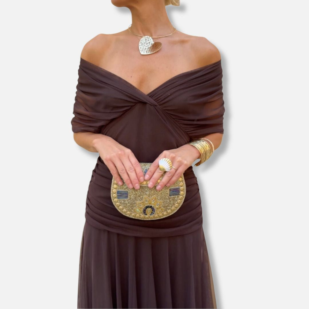 Luna - Elegant Dress With V-Neckline