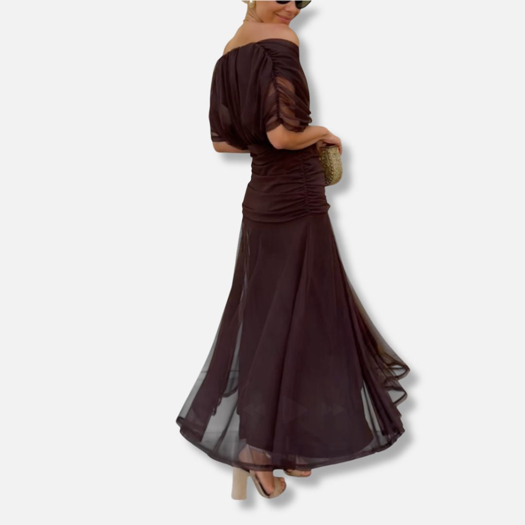 Luna - Elegant Dress With V-Neckline