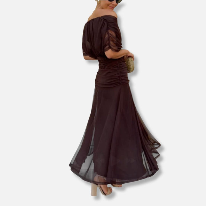 Luna - Elegant Dress With V-Neckline