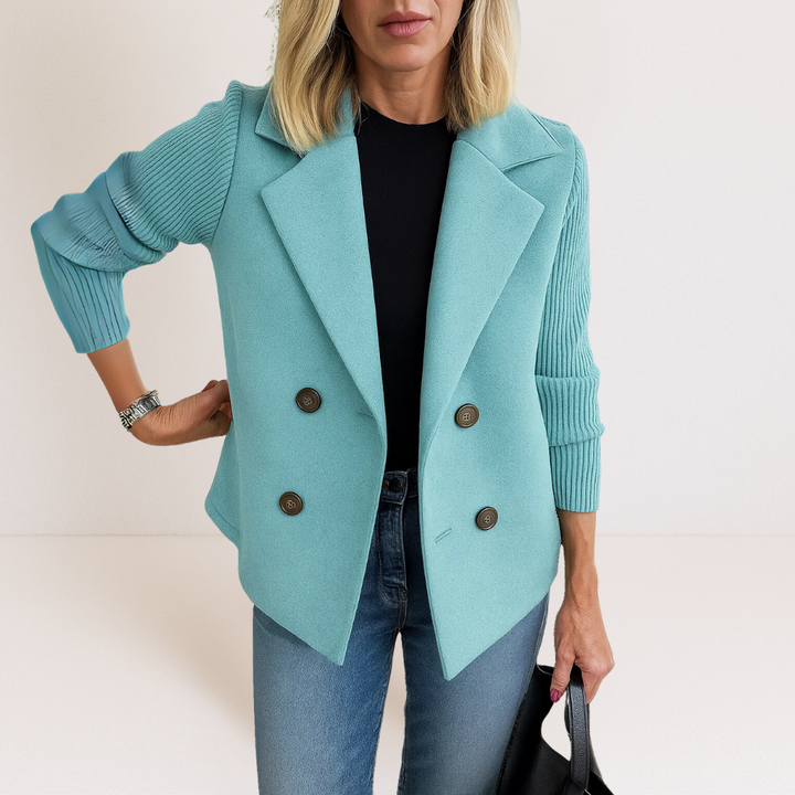 Celeste™ Knit Sleeve Blazer | Effortless Elegance & Everyday Sophistication