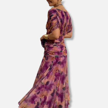 Luna - Elegant Dress With V-Neckline