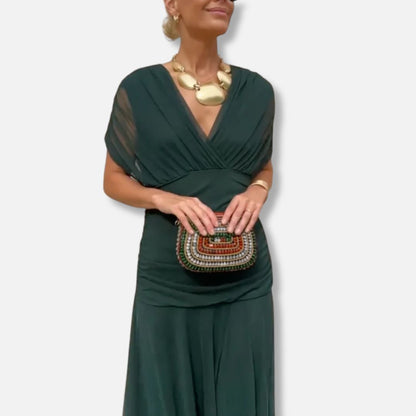 Luna - Elegant Dress With V-Neckline