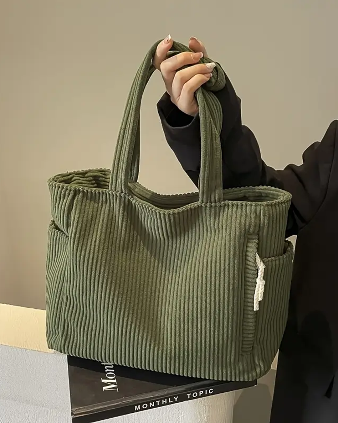 Tilda™ | Effortless Style – The Must-Have Ribbed Tote Bag