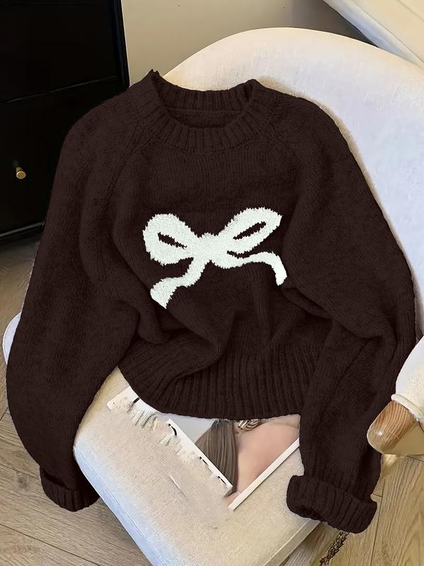 GRACIE - Elegant Bow Knit Sweater for Fall & Winter Fashion
