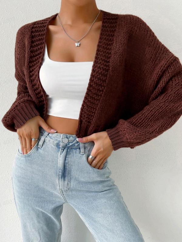 HEIDI - Open Front Knit Cardigan with Cartoon Print for Cozy Outfits