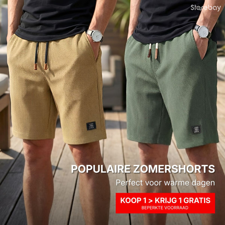 Men's shorts | Comfortable summer shorts with elastic waistband | Buy 1 Get 1 Free