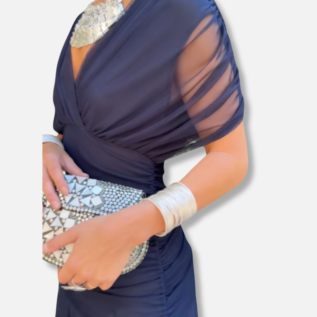 Luna - Elegant Dress With V-Neckline