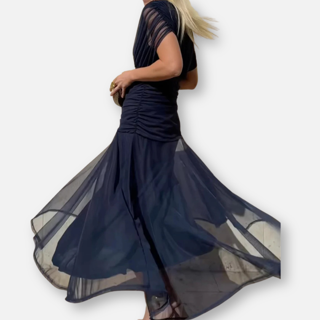 Luna - Elegant Dress With V-Neckline