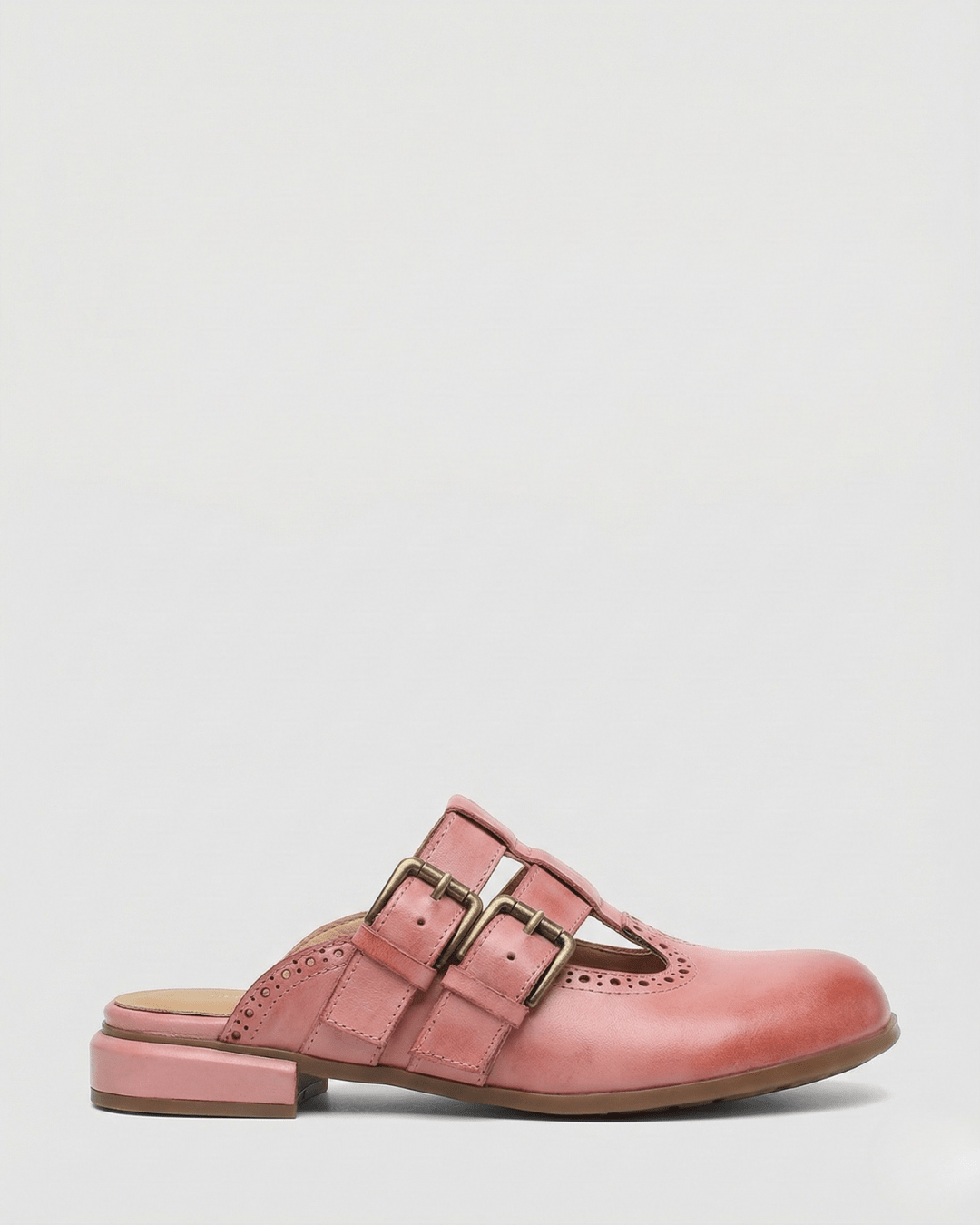 Theodora Mule Heels | Soft Leather, Comfortable Block Heel