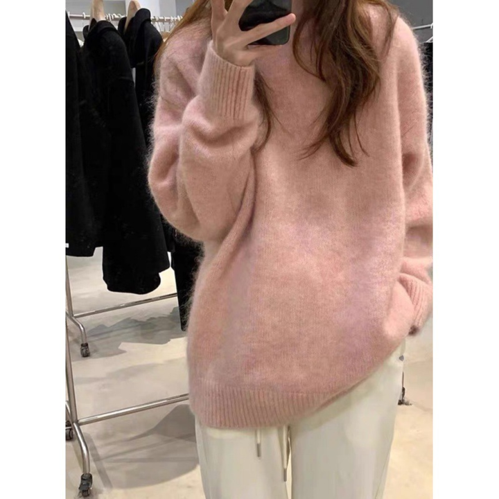 MIRIELLE - Comfy Long Sleeve Round Neck Sweater