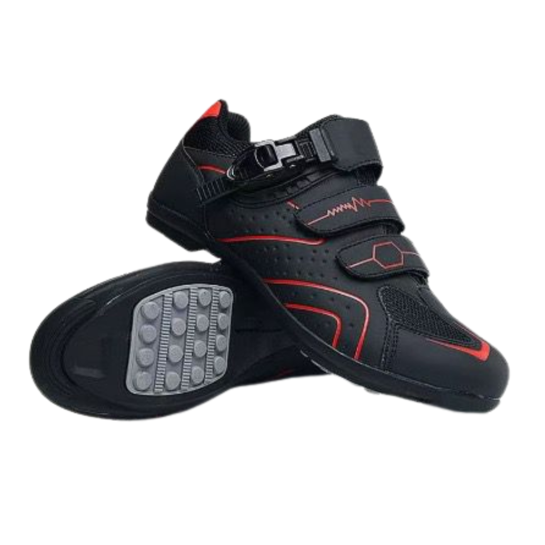 Unisex cycling shoes with buckle and laces