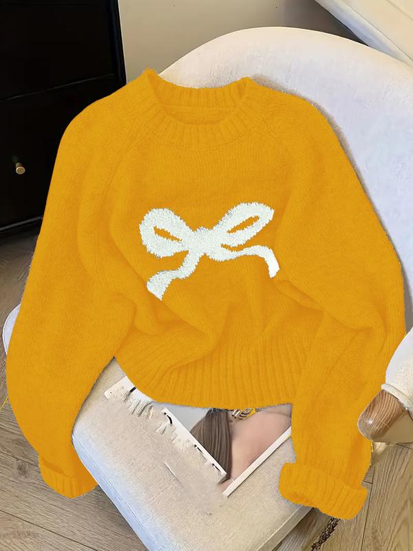GRACIE - Elegant Bow Knit Sweater for Fall & Winter Fashion