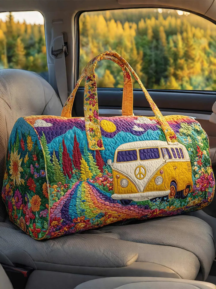 Hippie Van Quilted Duffle Bag