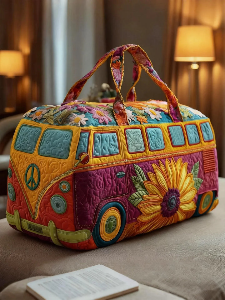 Hippie Van Quilted Duffle Bag
