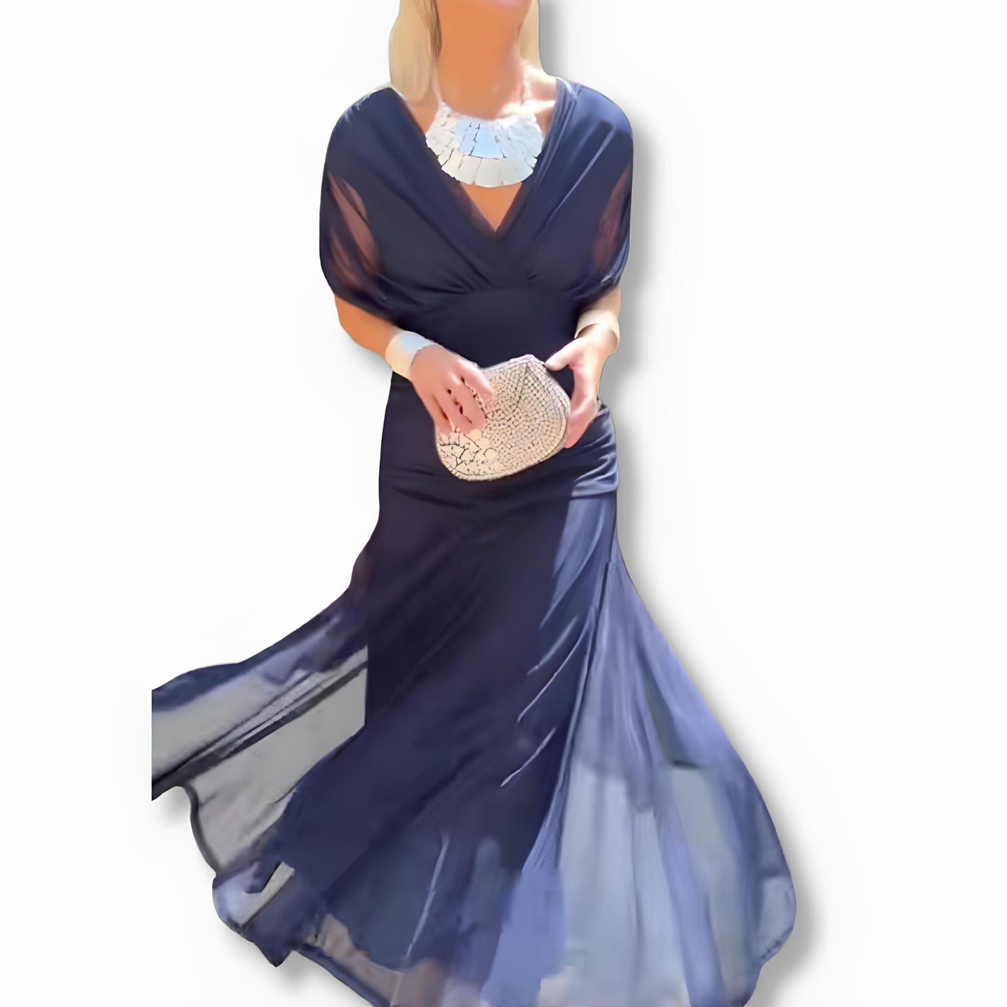 Luna - Elegant Dress With V-Neckline