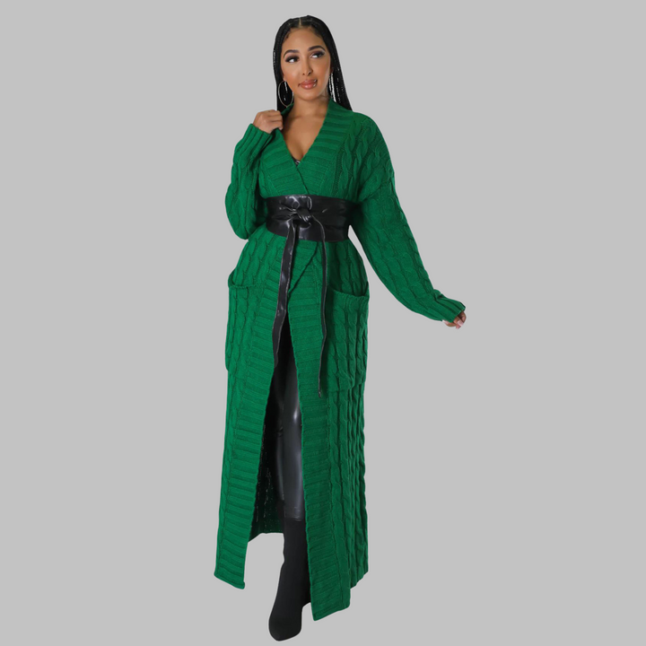 JACKIE - Casual Long-Sleeve Long Cardigan