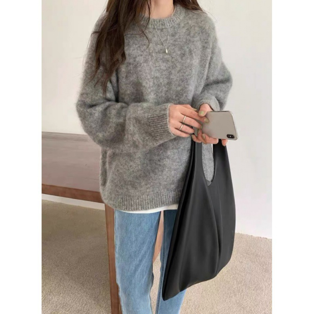 MIRIELLE - Comfy Long Sleeve Round Neck Sweater