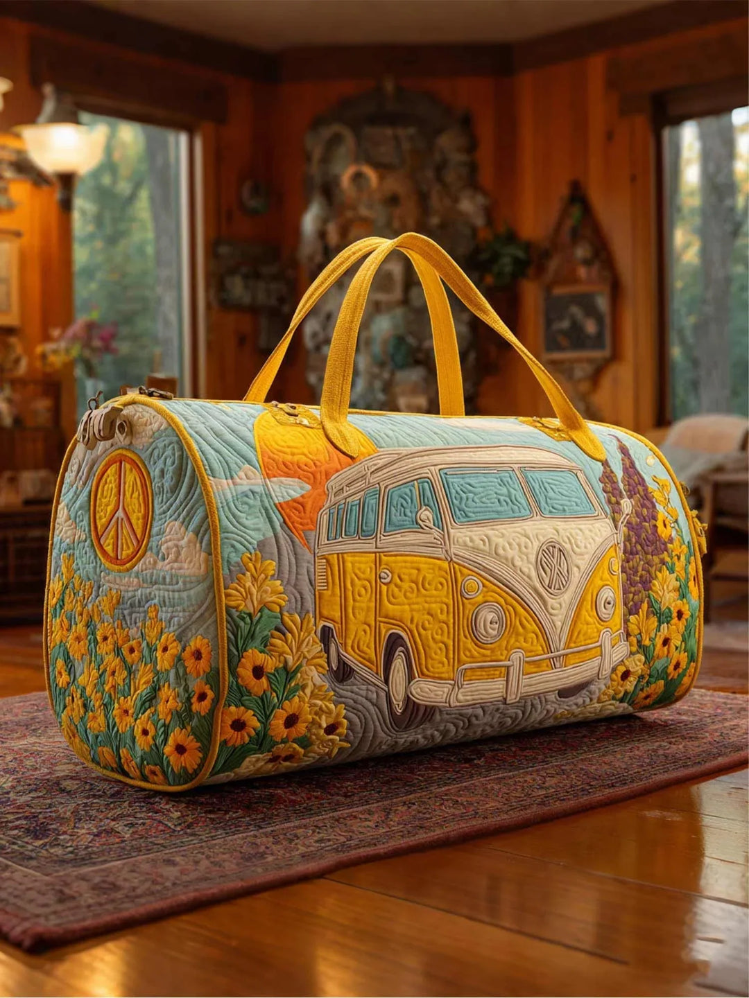 Sunshine Journey Quilted Duffle Bag