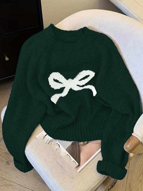 GRACIE - Elegant Bow Knit Sweater for Fall & Winter Fashion