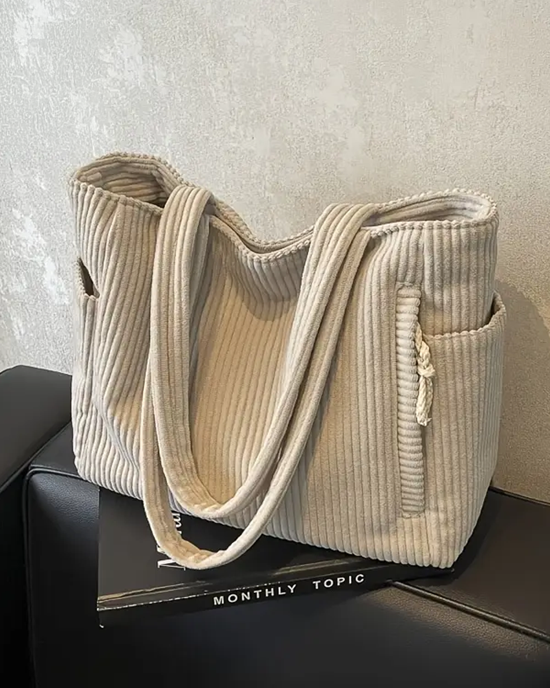 Tilda™ | Effortless Style – The Must-Have Ribbed Tote Bag