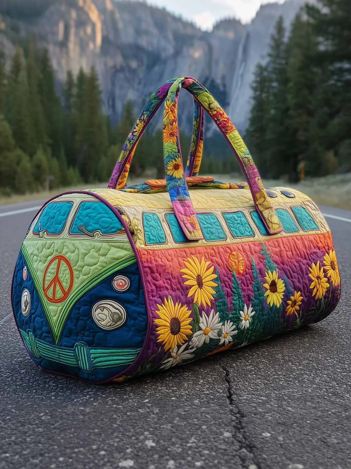 Hippie Van Quilted Duffle Bag