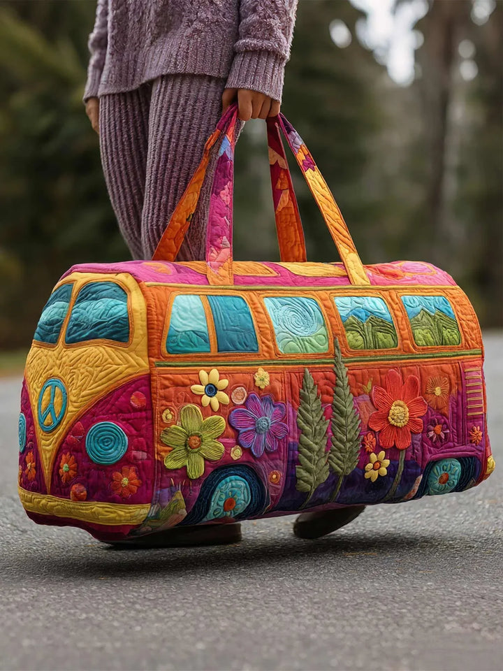 Hippie Van Quilted Duffle Bag