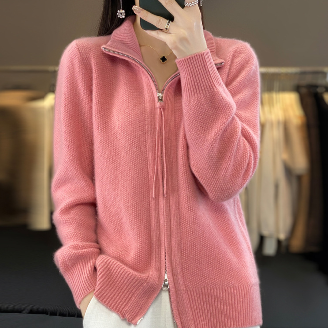 KATRINA - Minimalist Zip Sweater