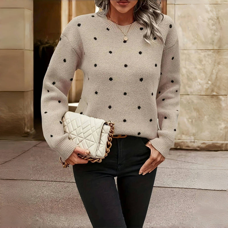 MAEVE-  Polka Dot Sweater