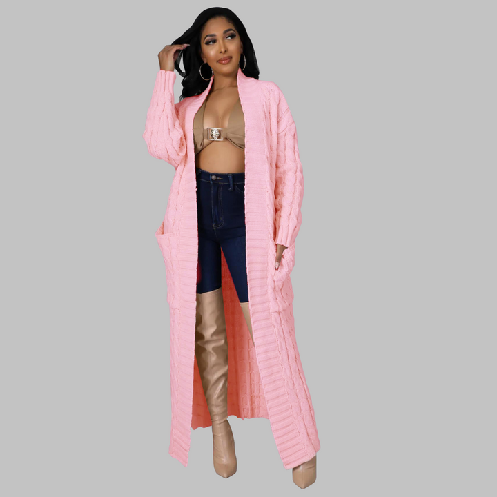 JACKIE - Casual Long-Sleeve Long Cardigan