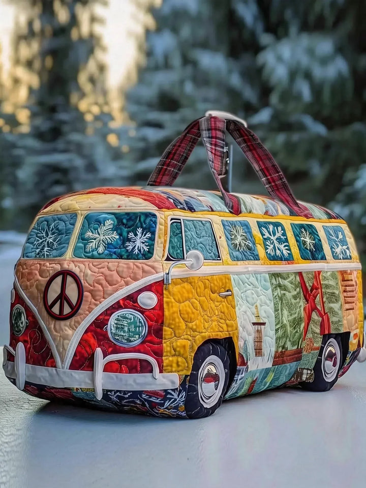 Snowflake Van Quilted Duffle Bag