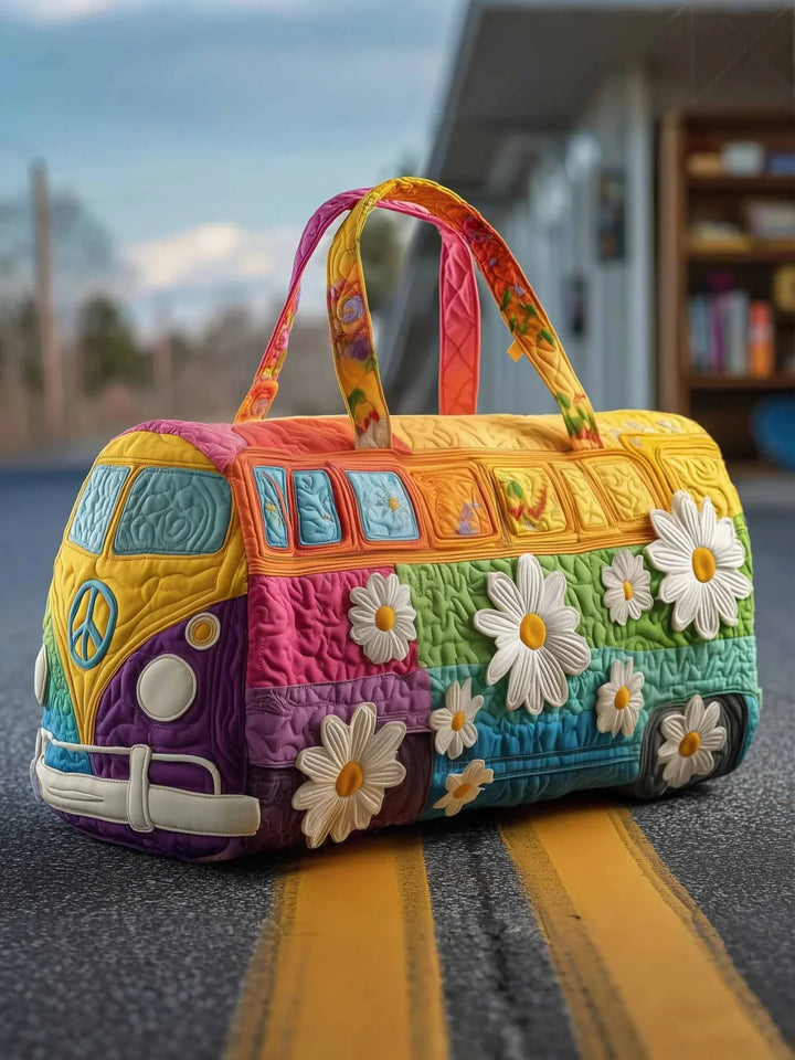 Hippie Journey Quilted Duffle Bag