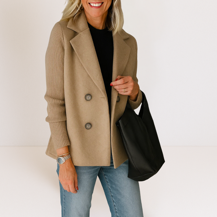 Celeste™ Knit Sleeve Blazer | Effortless Elegance & Everyday Sophistication