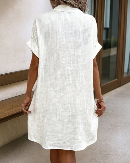 Melissa™ | Effortless Comfort Summer Shirt Dress