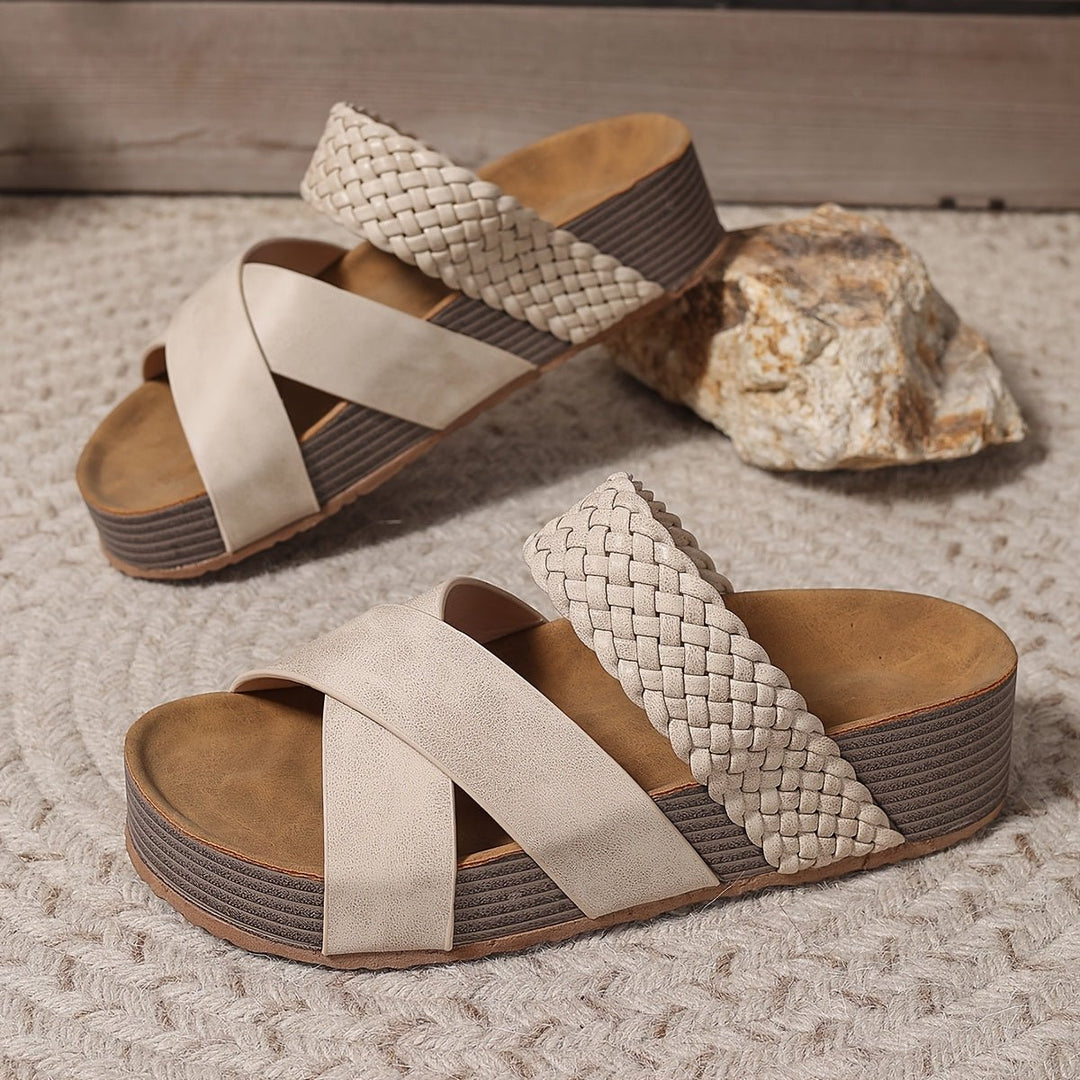 Rosa Sandals for Women | Orthopedic Leather, Non-Slip Grip