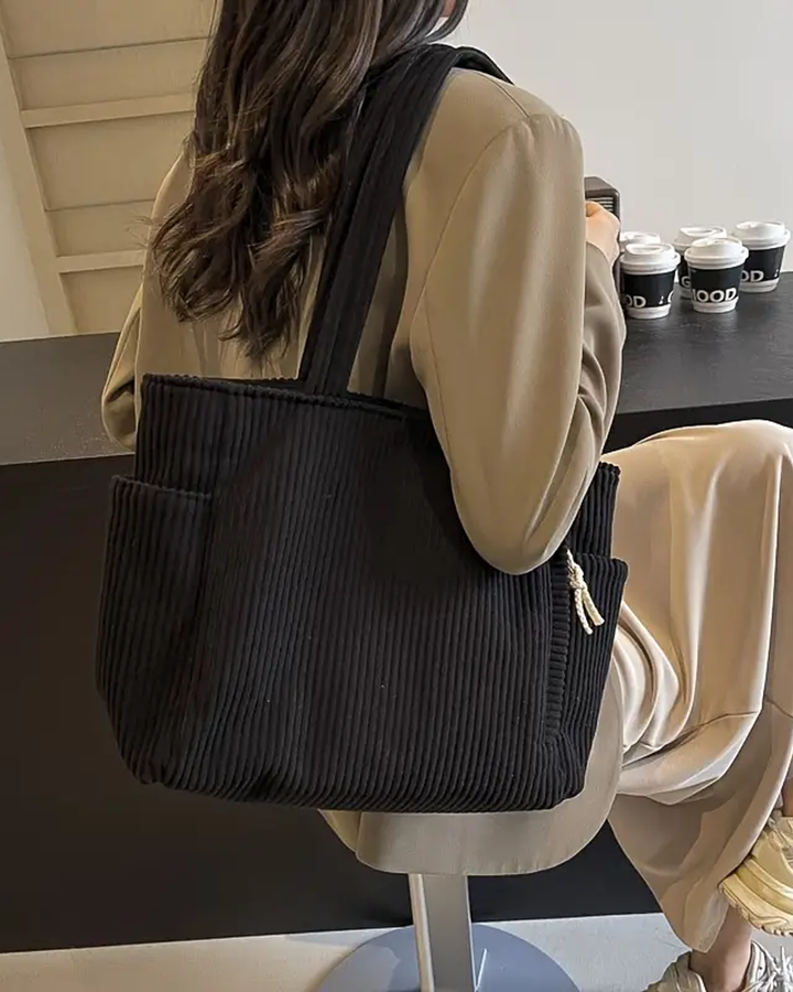 Tilda™ | Effortless Style – The Must-Have Ribbed Tote Bag