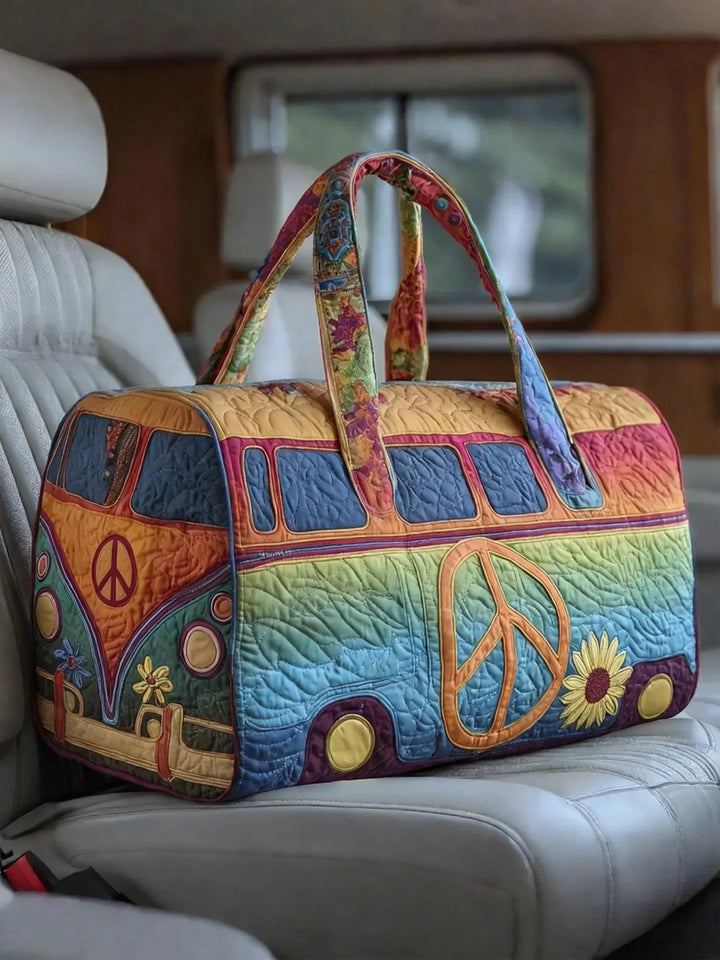 Hippie Van Quilted Duffle Bag
