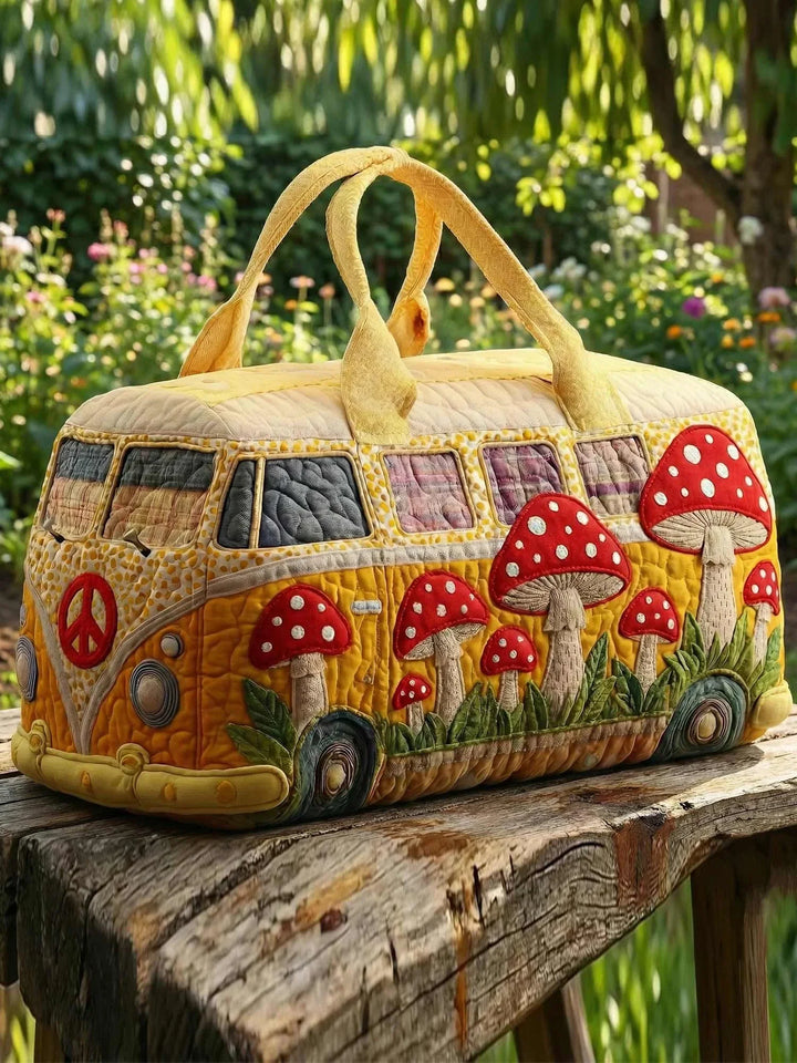 Hippie Van Quilted Duffle Bag