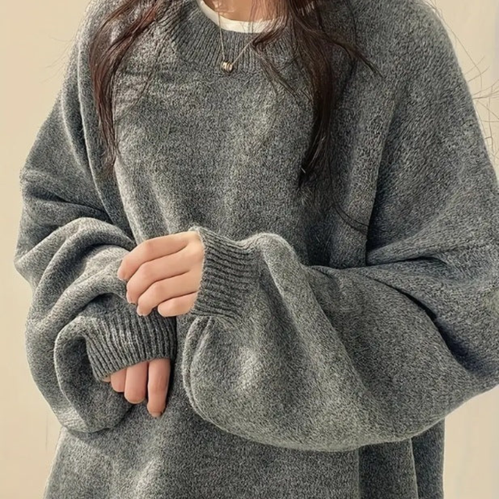 IMOGEN - Classic Drop Shoulder Long Sleeve Sweater