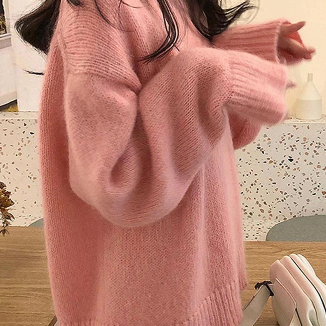 IMOGEN - Classic Drop Shoulder Long Sleeve Sweater