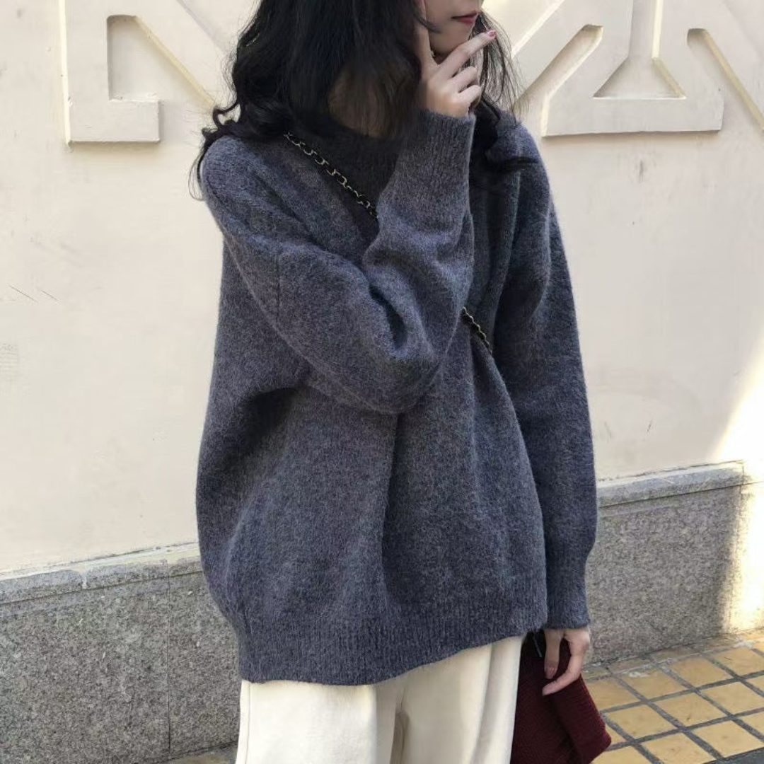 IMOGEN - Classic Drop Shoulder Long Sleeve Sweater