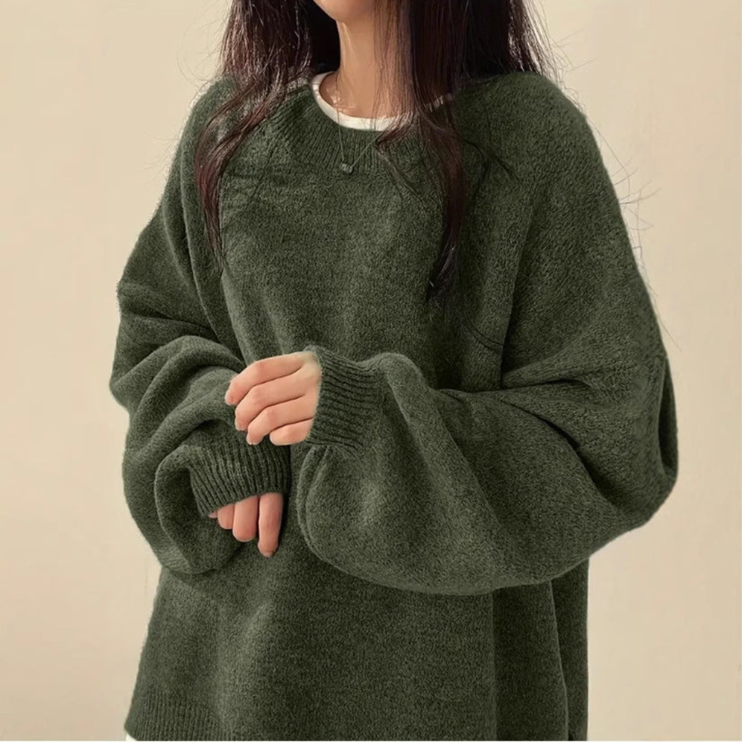 IMOGEN - Classic Drop Shoulder Long Sleeve Sweater