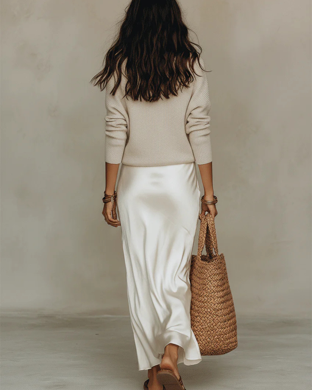 Niketa™ Satin Knit Maxi Dress Set | Effortless Luxury, Beautifully Styled