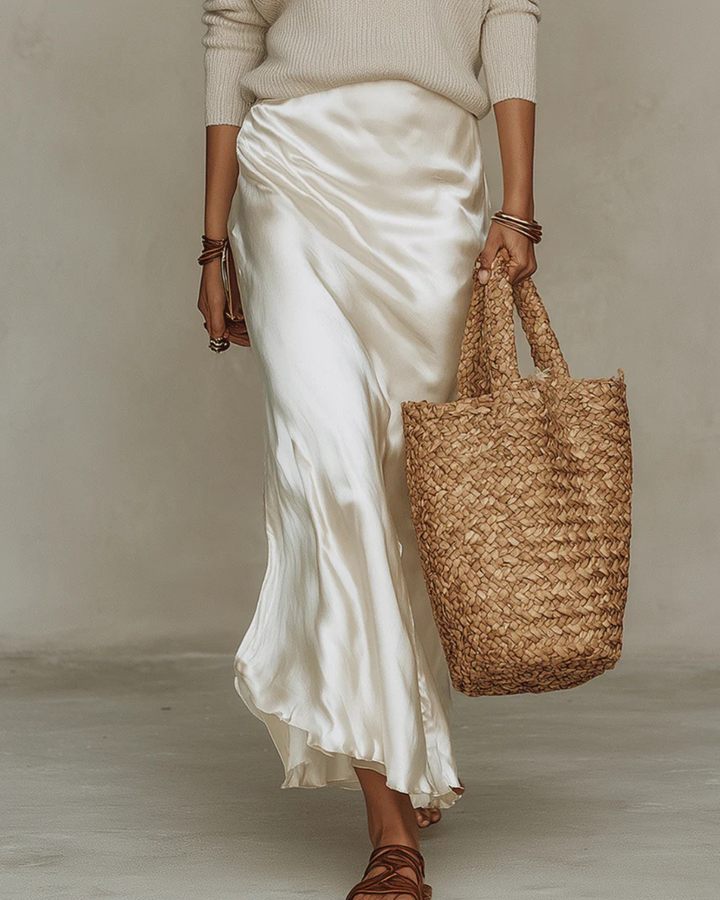 Niketa™ Satin Knit Maxi Dress Set | Effortless Luxury, Beautifully Styled