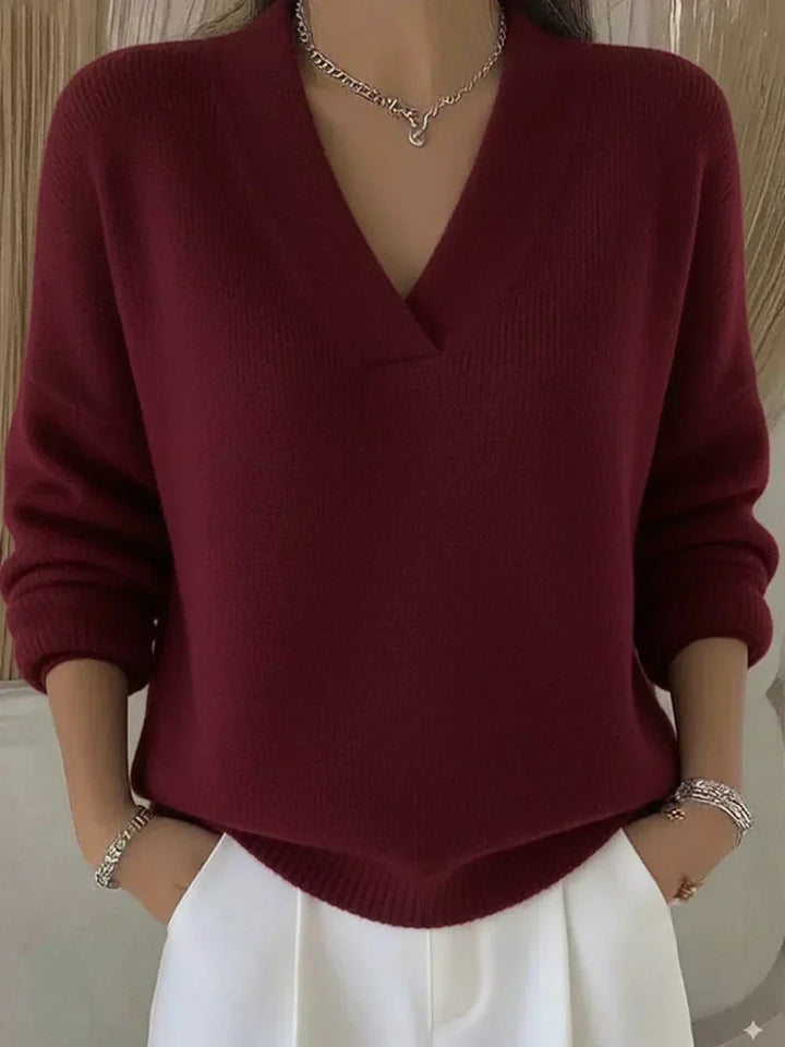 Ruby | Relaxed V-Neck Sweater