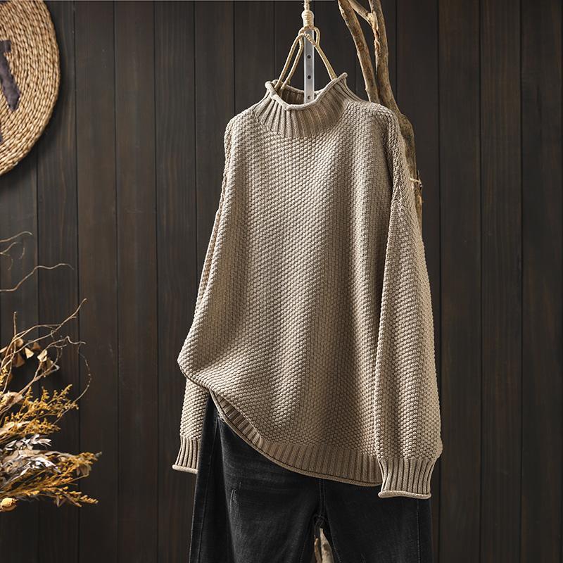 GRACE | Relaxed Fit Waffle Sweater